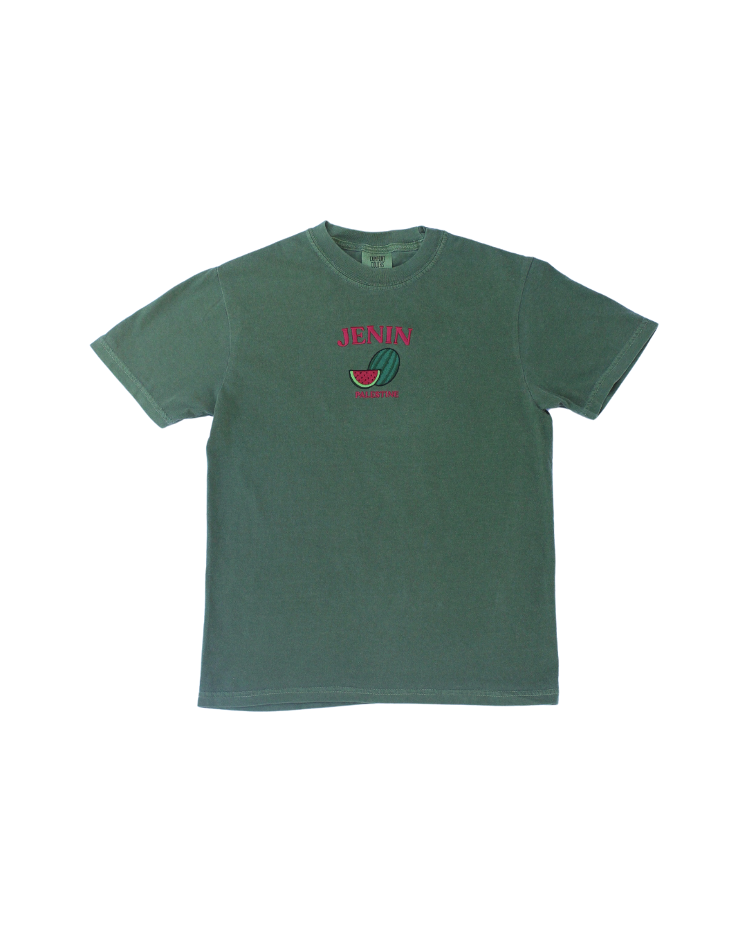 Jenin, Palestine Embroidered Short Sleeve Hemp T-shirt